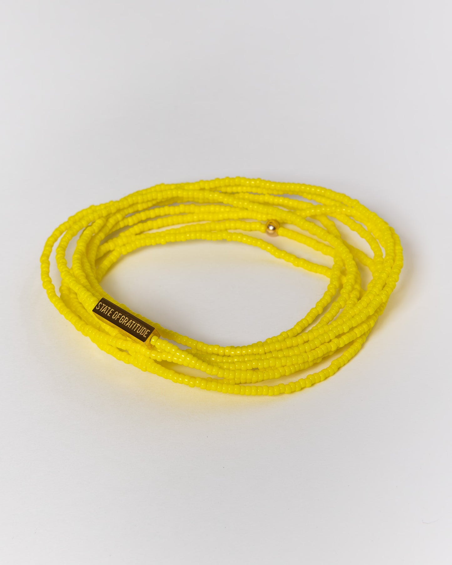 Yellow Gratitude Bracelet Wrap