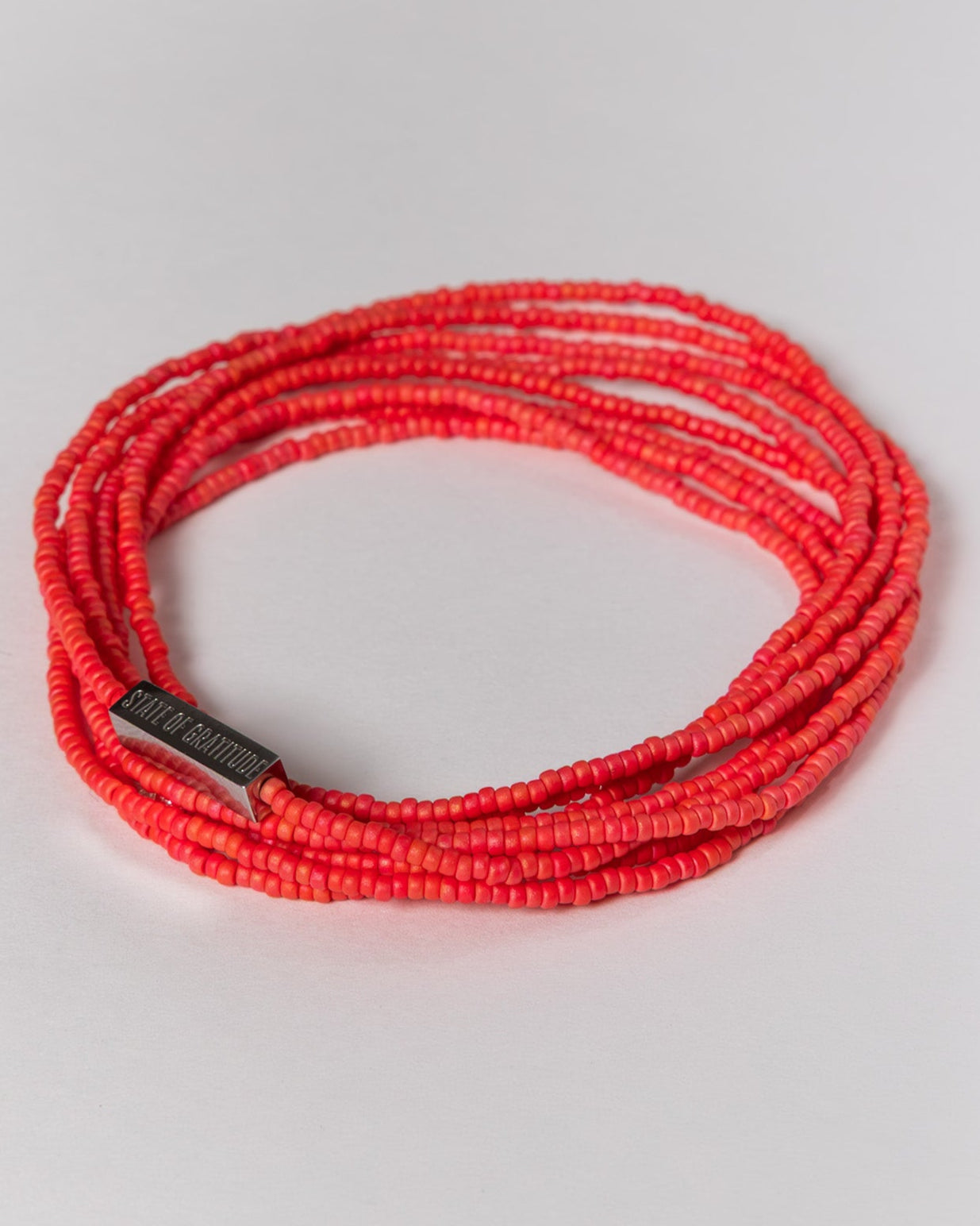 Coral Gratitude Bracelet Wrap