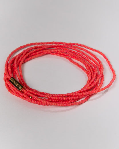 Coral Gratitude Bracelet Wrap