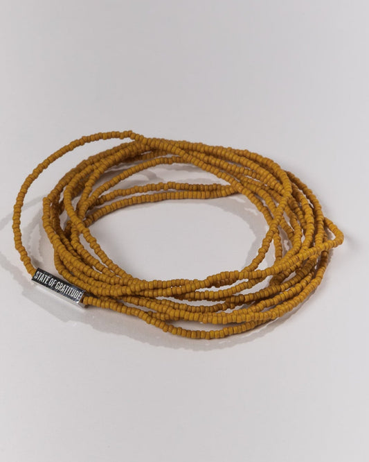 Mustard Gratitude Bracelet Wrap