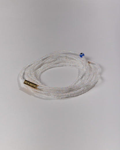 White Gratitude Bracelet Wrap
