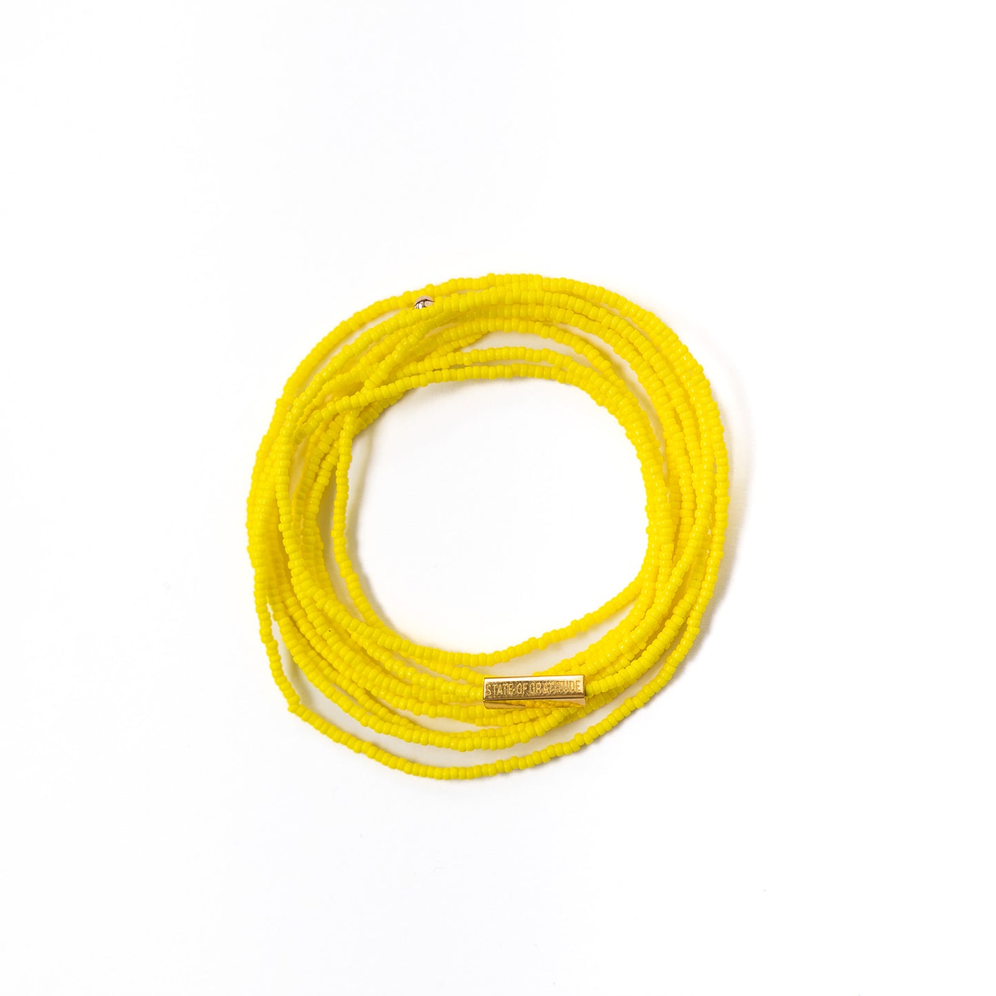 Yellow Intention Wrap Bracelet
