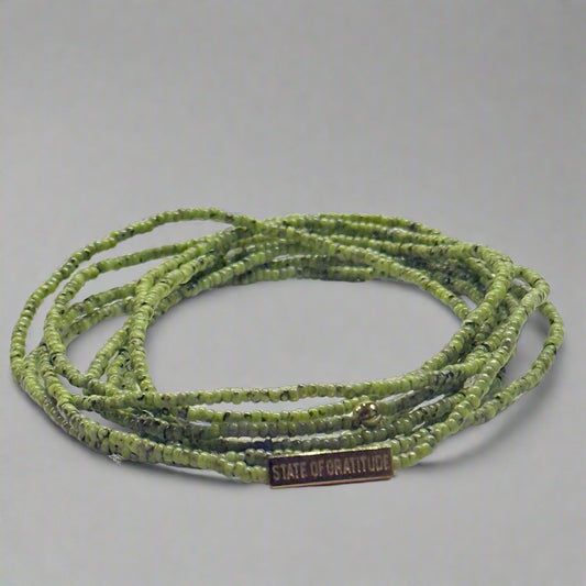 Lime Gratitude Bracelet Wrap