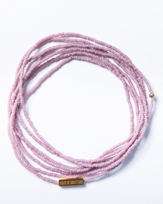 Mauve Gratitude Bracelet Wrap