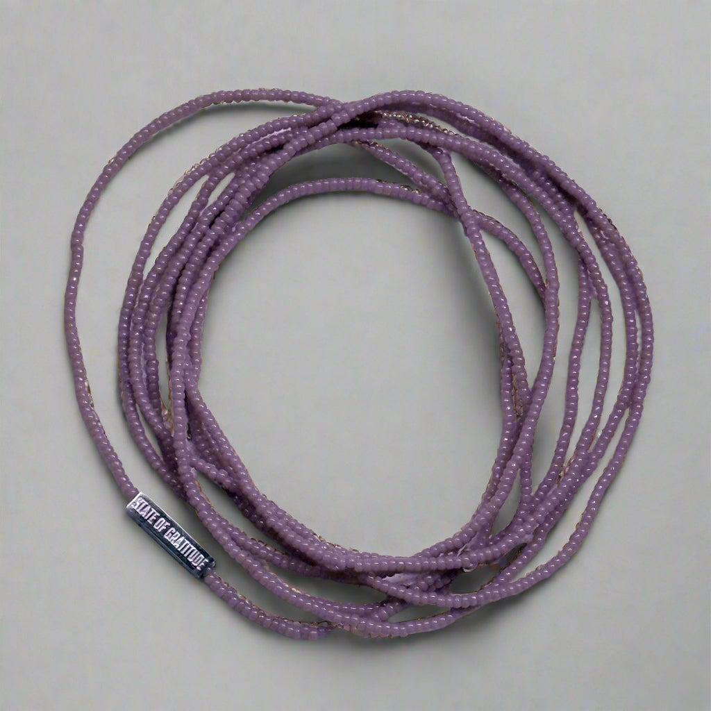 Mauve Gratitude Bracelet Wrap