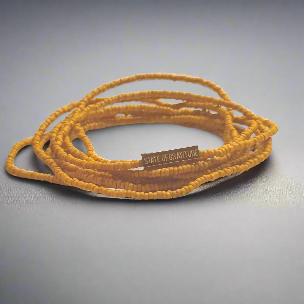 Mustard Gratitude Bracelet Wrap