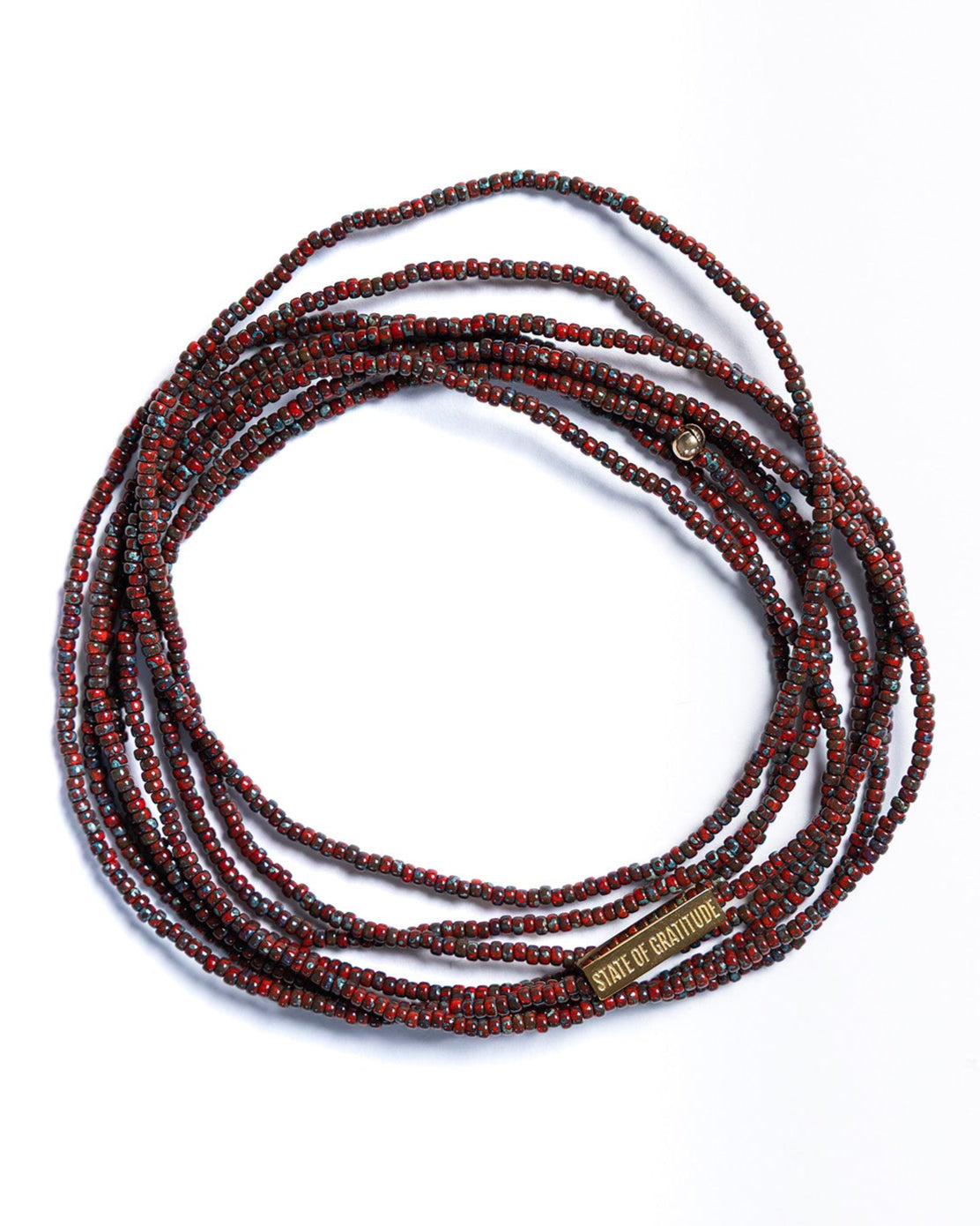 Oxblood Gratitude Bracelet Wrap