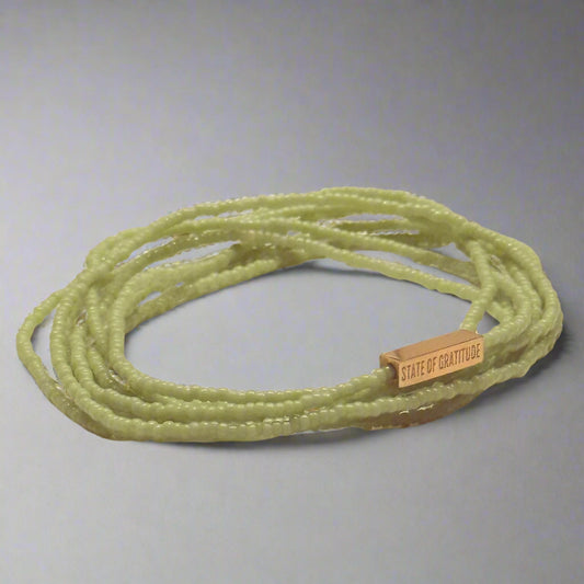 Pistachio Gratitude Bracelet Wrap