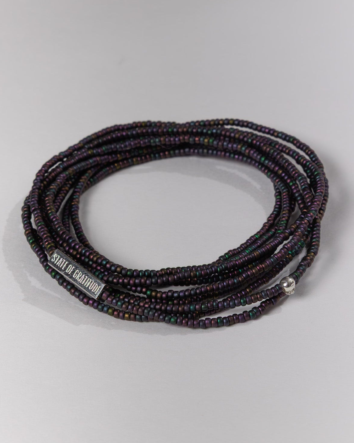 Beaded bracelet on a white background