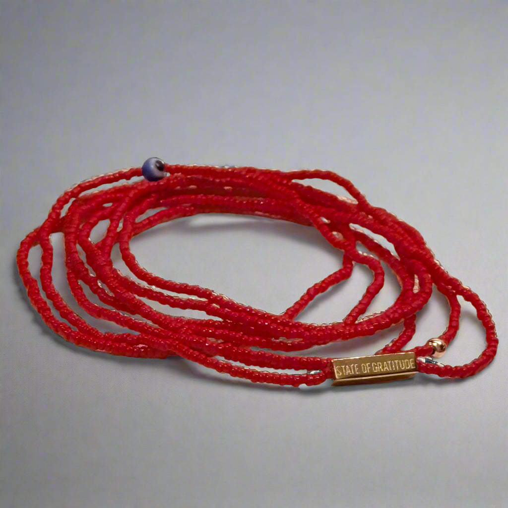 Strawberry Gratitude Bracelet Wrap