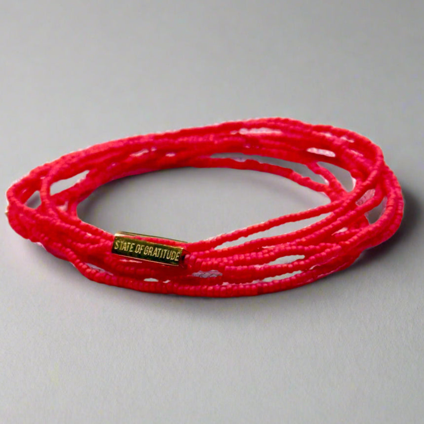 Strawberry Gratitude Bracelet Wrap