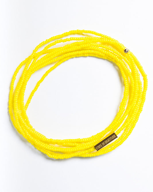 Yellow Gratitude Bracelet Wrap