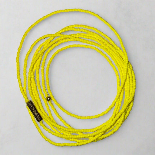 Yellow Gratitude Bracelet Wrap